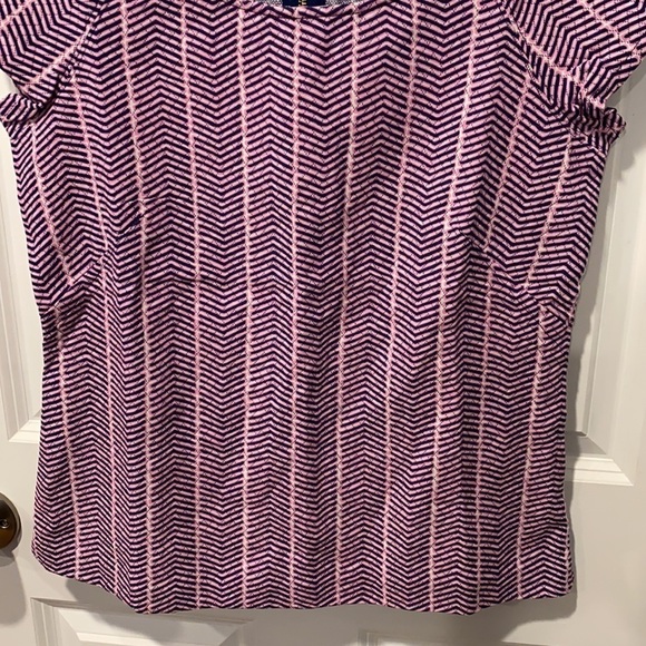 Southern Tide Chevron Pattern Fitted Blouse - Picture 3 of 10